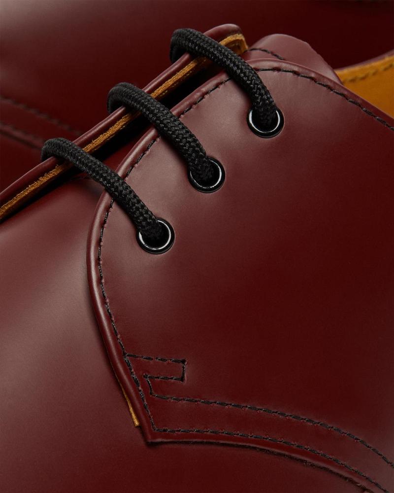 Dr Martens 1461 Smooth Læder Oxford Sko Herre Lyserød Rød | DK 603ILH